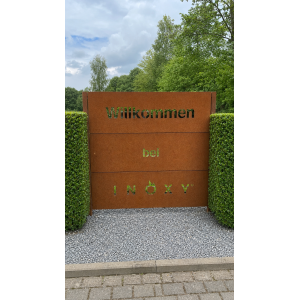 Sichtschutz aus Cortenstahl